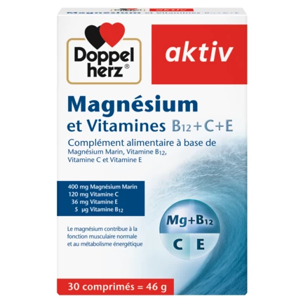 Illustration of the product packaging Doppelherz aktiv Magnésium front view